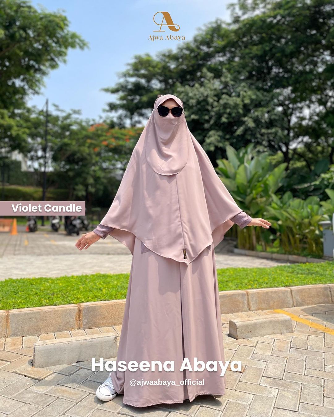 Haseena Abaya Violet Candle